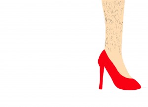 Women faced with a hairy situation