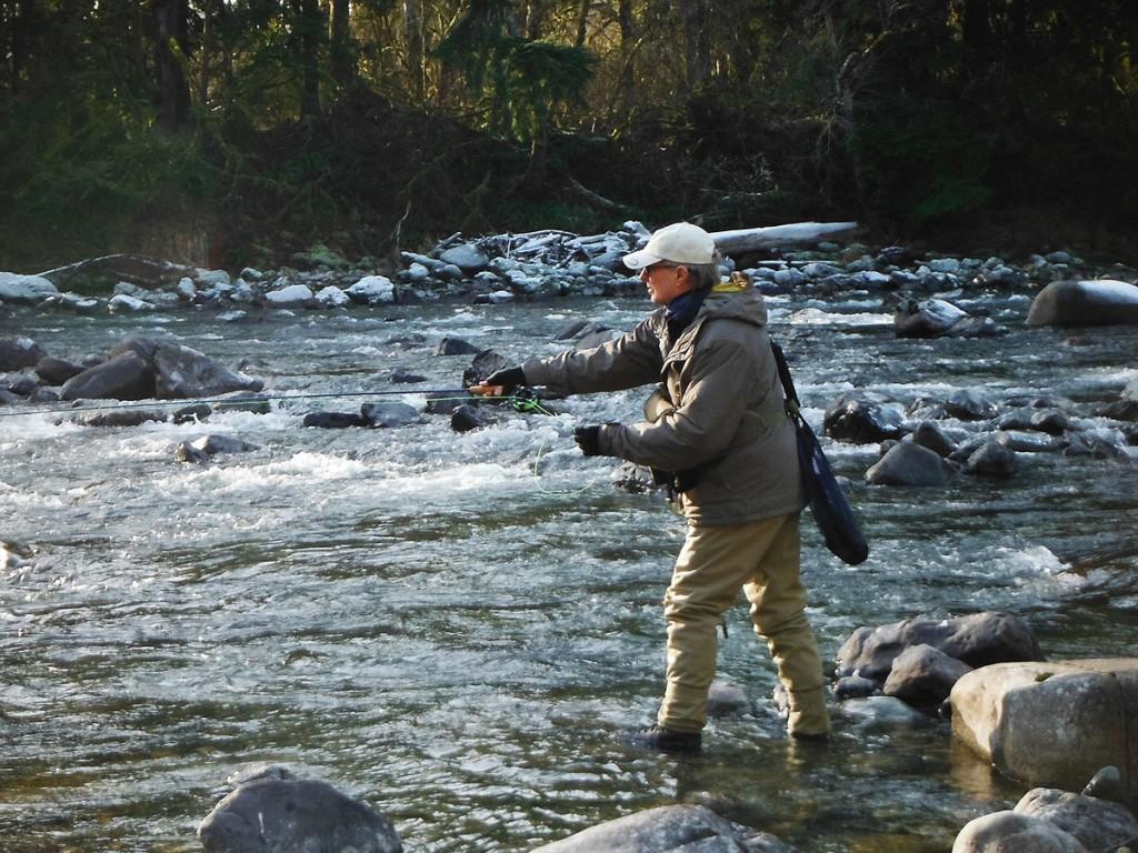 Malles relaxes in Washington where he enjoys fly fishing.