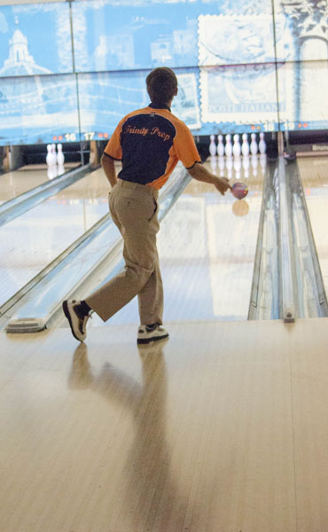 Senior Jack Curtis is already the third highest scorer in his first year on the bowling squad.