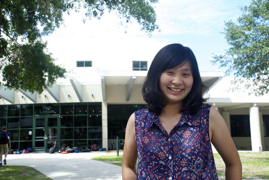Exchange student Leslie Wang looks forward to a great year in Winter Park.