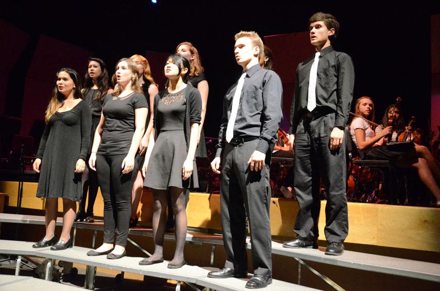 Vocal society performs during the Fall Showcase.