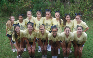 Cheerleaders shake up new stunts