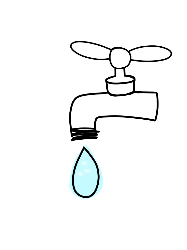 3. Fix your leaky faucet. Its more than just annoying—your leaky faucet can waste up to 3,000 gallons of water a year. Turn off a running faucet when you see one. If each faucet on campus leaked just one drop a second for a year, it would waste almost 100,000 gallons of water. You can also check your water pipes and irrigation valves monthly to prevent this. 