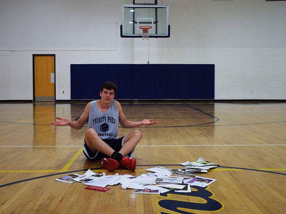 Kobe Eichelberger continues to receive letters of recruitment for basketball from more than 20 different colleges.