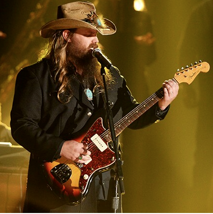 Chris Stapleton performing at the CMA Awards.