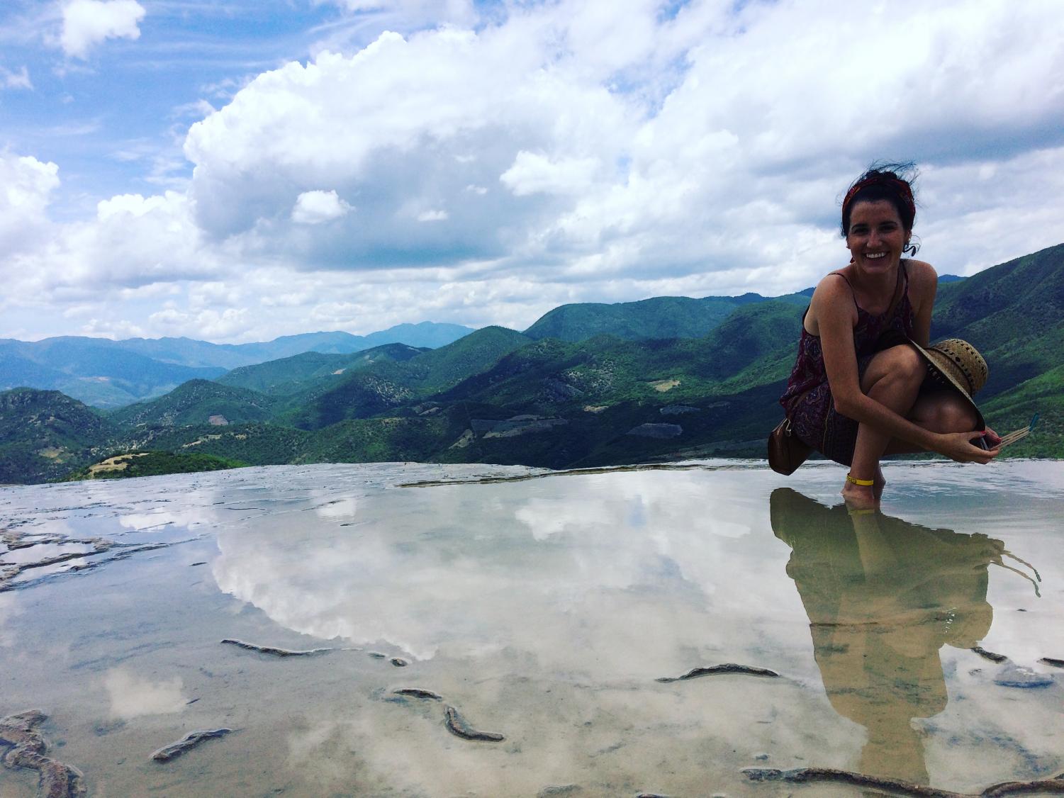 Lozano-Diaz’s travels have taken her to a plethora of exotic and unique locales, such as Hierve el Agua in Oaxaca, Mexico, whose rocks are famous for their resemblance to a waterfall.