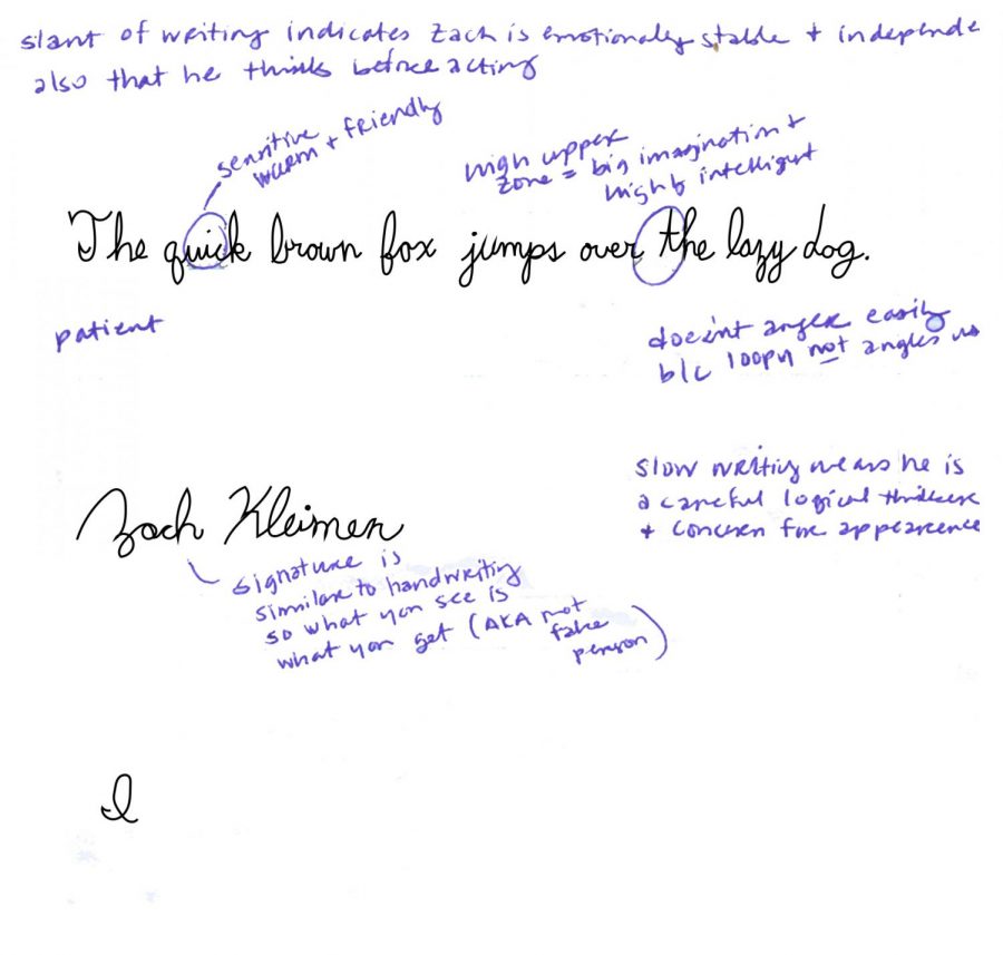 Science+teacher+Carrie+Lopez+said+that+everything+in+a+persons+handwriting+from+the+width+of+their+Is+to+the+height+of+their+Ts+indicates+something+about+their+personality