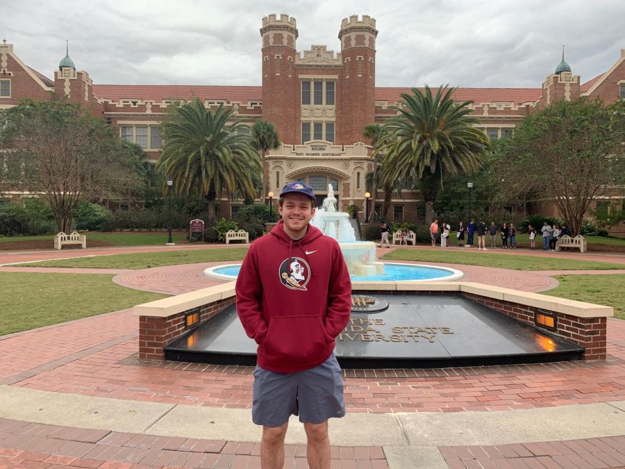 Trinity alum Harrison McNeill ‘19 studies at Florida State University, majoring in Business Marketing. He first considered Political Science, but the president of Agency Tombras convinced him to choose a major relating to his social media job.