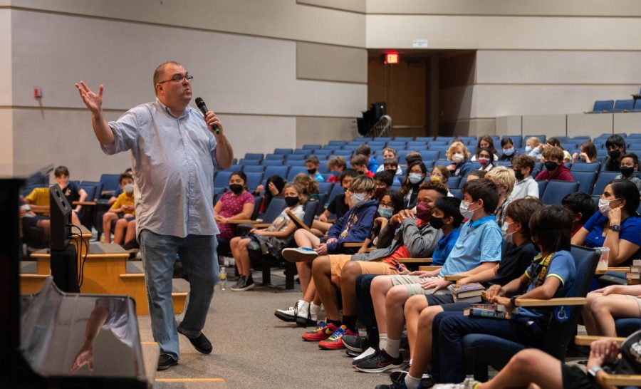 At Author Fest the students were excited to hear New York Times bestselling author, James Ponti, speak. 
