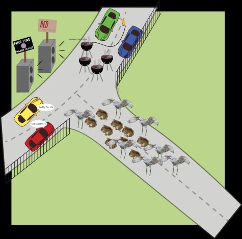 SATIRE: Chaos in the Car Line