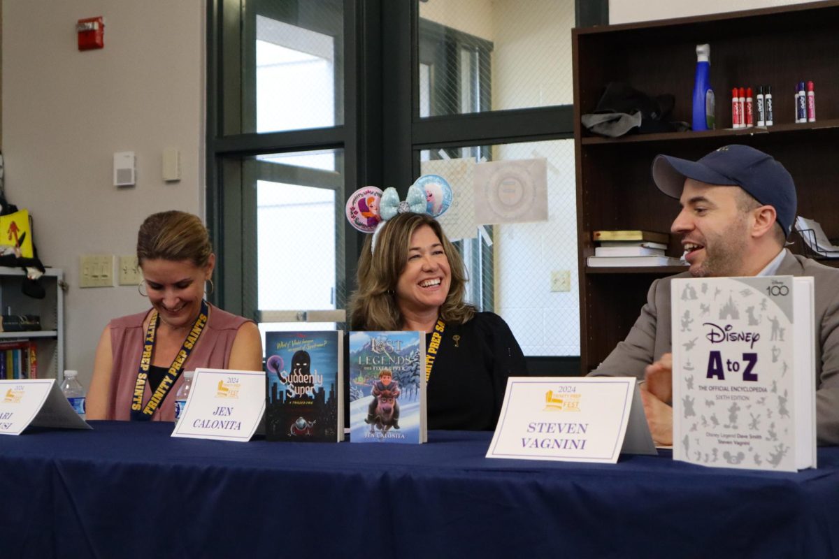 Steven Vagnini and Jen Calonita were among the 21 authors who hosted panels during Trinity Prep Authors Fest on February 9, 2024.