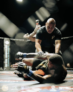 AP World History teacher Isiah Cabal referees the Ultimate Fighting Championship (UFC) in December, focusing on the mixed martial arts (MMA) section. He refs 2-4 times a week ranging from UFC fighters to more advanced pro fighters.
Photo by Isiah Cabal, used with permission.