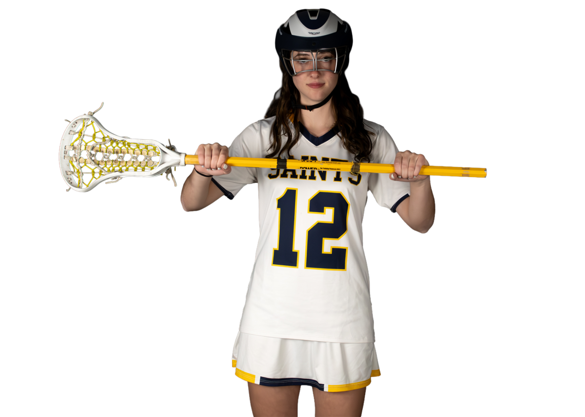 The ball girls use is yellow, and according to the website Lacrosse Monkey, the yellow color helps the ball stand out.