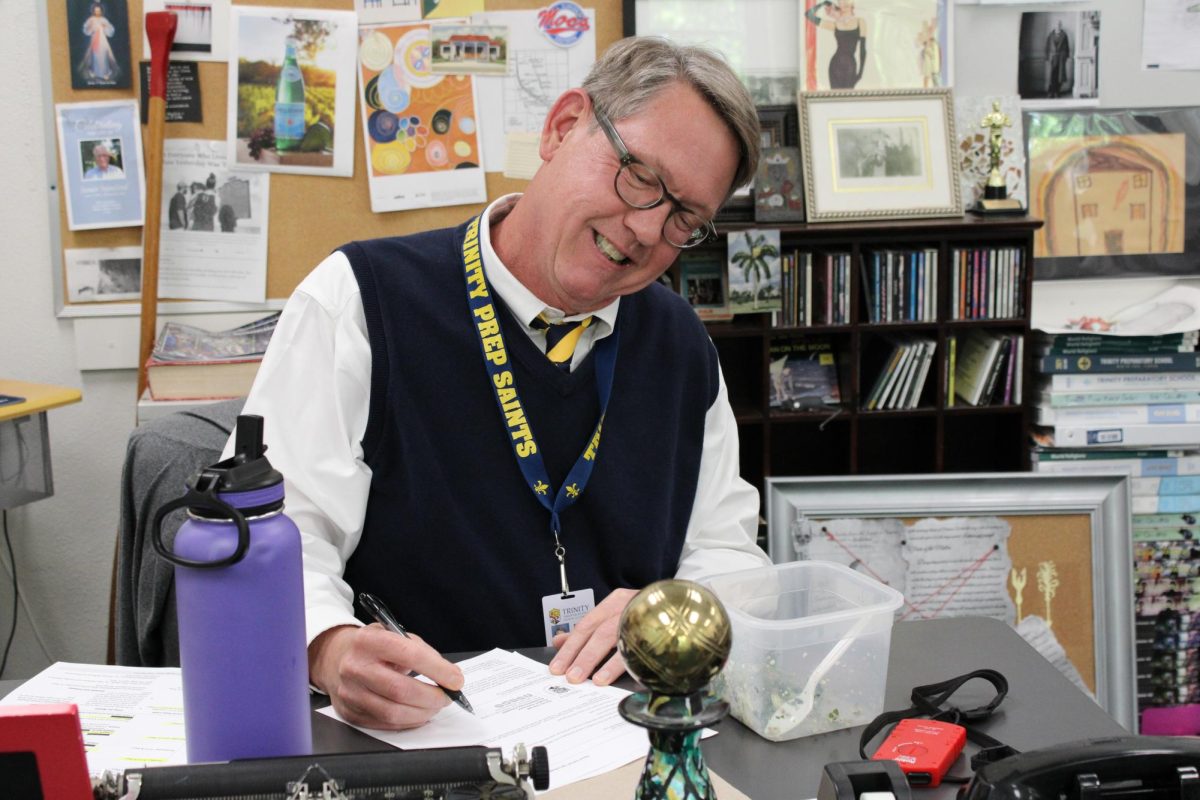 English teacher Steven Garnett consistently skips lunch to complete work. “If I could always have a lunch break with no responsibilities, I would probably choose my food all the way, and might be better rested for the remaining classes for the day,” Garnett said.