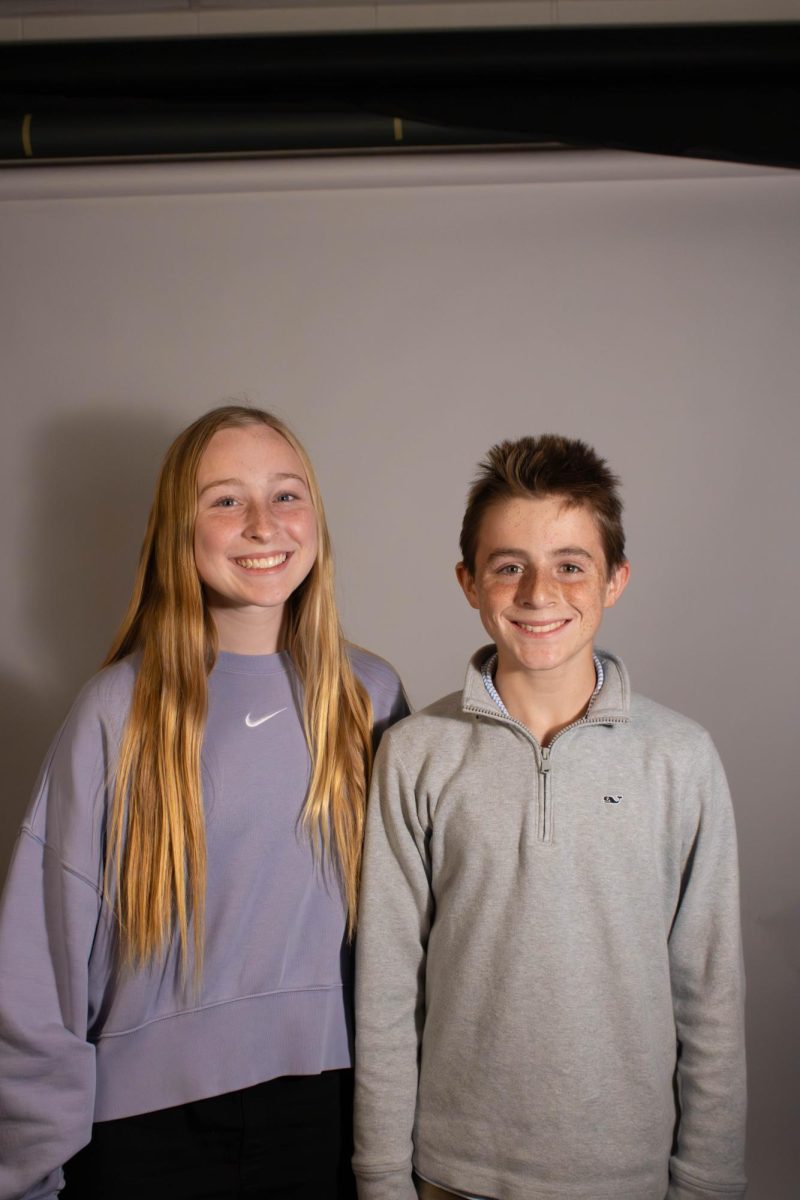 Maddison White '28 and Logan White '32 whose sibling relationship partly reflects birth order stereotypes for oldest and youngest siblings.