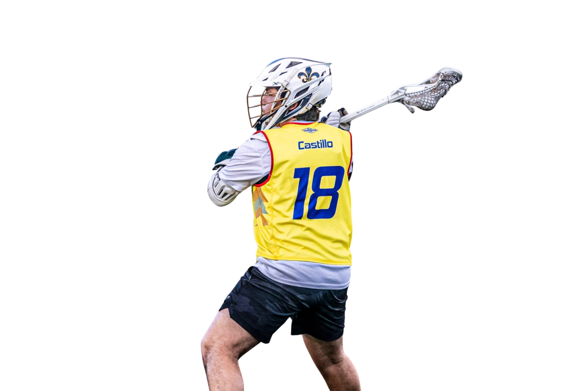 Castillo, number 18, prepares to take a shot for the Colombian National Team in a friendly against France. Photo courtsey of Alejandro Castillo